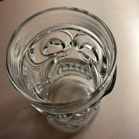 Screaming Tiki Glass Anchor Hocking Clear Glass ~ Two (2) - Picture 4 of 5